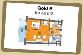 Si�foki apartman 41 m2 alapter�lettel