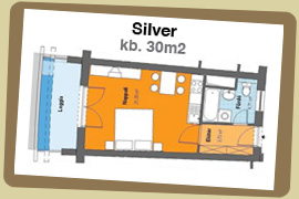 Si�fok - apartman 30 m2 alapter�lettel